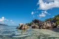 Tropical island beach, Source dÃ¢â¬â¢argent, La Digue, Seychelles Royalty Free Stock Photo